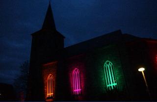 Kirche illuminiert